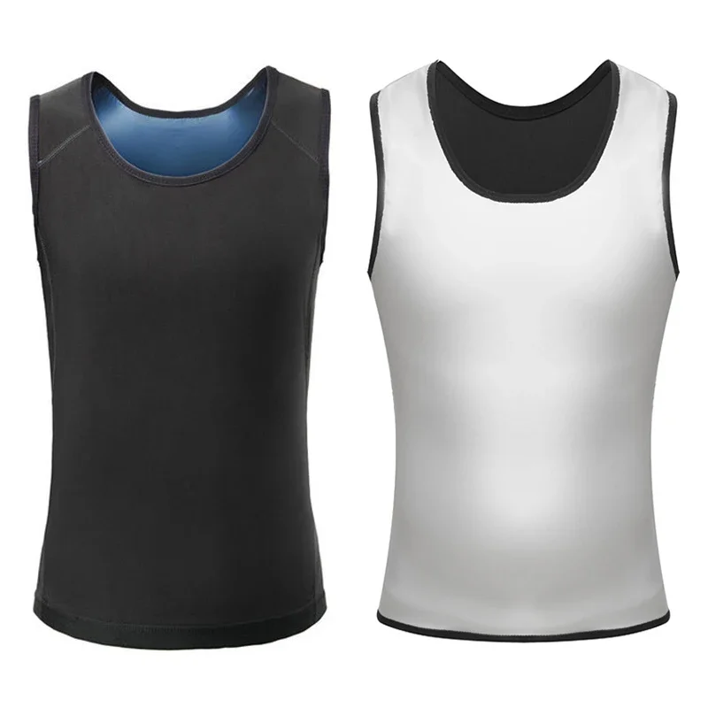 Men Neoprene Sweat Sauna Vest Waist Trainer Slimming Body Shapers Shapewear Corset Underwear Belly Control Gym Fat Burn Tank Top