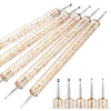 5pcs Professional Nail Art Brushes Kit Classic Acrylic Liner Dotting Drawing Pen With Plastic Handle For Manicure Design Tool 1