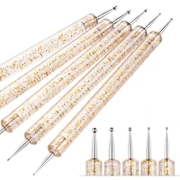 5pcs Professional Nail Art Brushes Kit Classic Acrylic Liner Dotting Drawing Pen With Plastic Handle For Manicure Design Tool 1