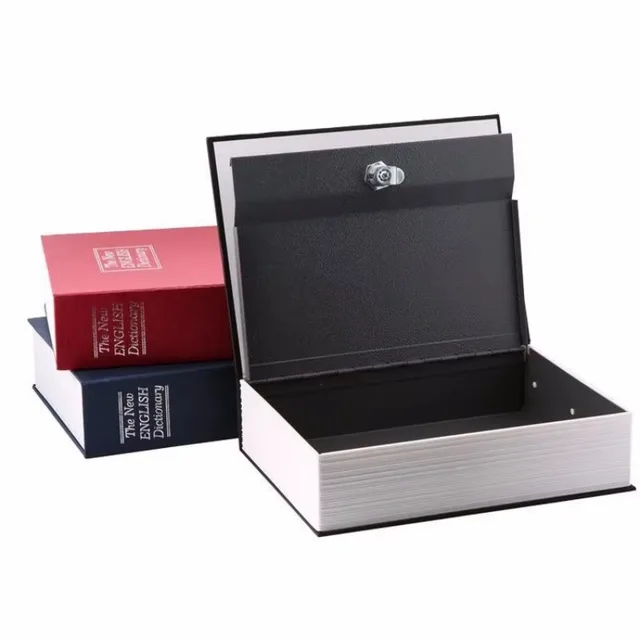 Home Secret Book Hidden Safe Dictionary Safe Book Key Combination Lock Metal Locking Storage Box 6