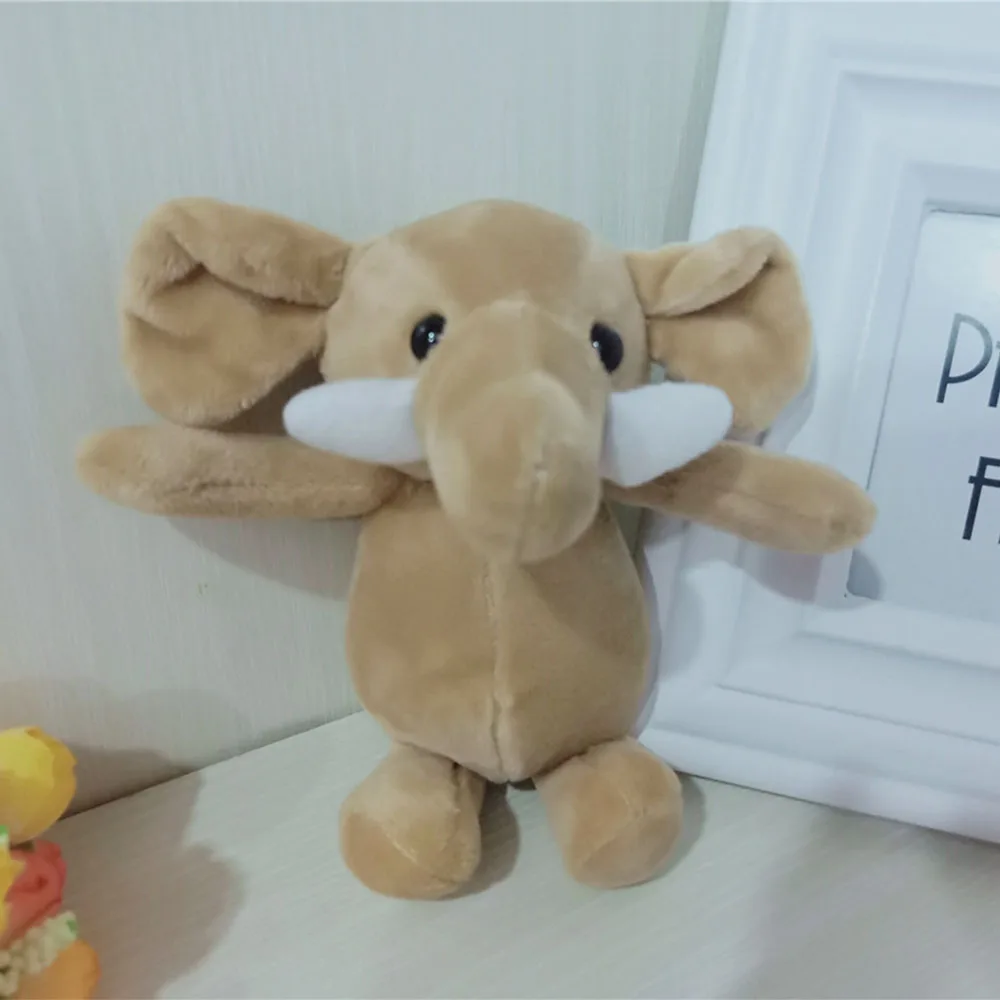 12cm Kawaii 코끼리 플러시 장난감 부드러운 플러시 키 체인 펜던트 가방 장식 귀여운 인형 인형 액세서리 선물 여자 아이들을위한