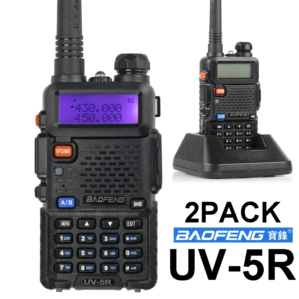 

Оригинальная портативная рация baofeng, двойная рация VHF/UHF 136-174 МГц и 400-520 МГц, FM-приемопередатчик
