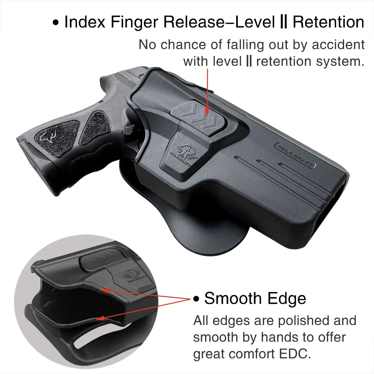 Taurus Th9c Holster Owb Paddle Polymer Holsters For Taurus Th9 / Th9c
