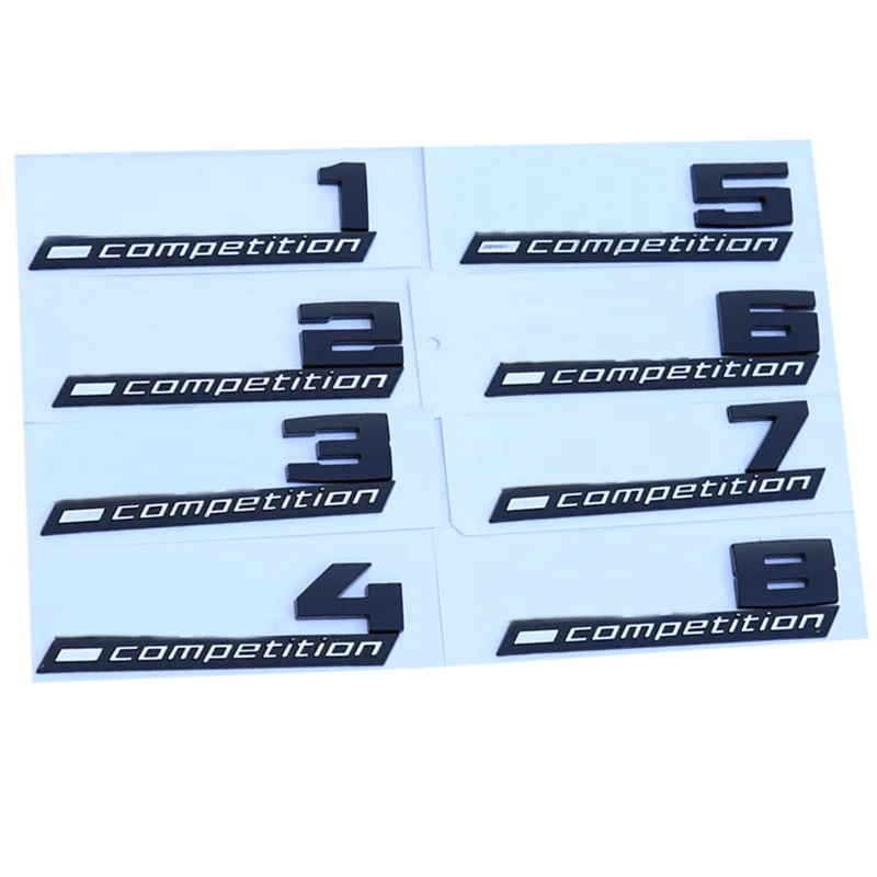 Giossy Black 3D Abs Competition Abs Emblem Thunder Edition Per Bmw M1 M2 M3 M4 M5 M6 M8 Car Trunk Badge Sticker