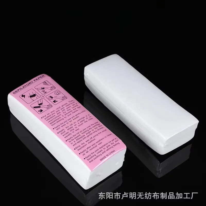 Depilatory Wax Strips Hair Removal Wax Hair Removal Wax Paper 100pcs Removal Nonwoven Body Cloth High Quality Epilator Wax Strip Paper Roll