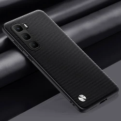 Silicone Bumper Shockproof Phone Case - Enhanced Protection Back Cover for Infinix Hot 60 Pro (Carbon Black)