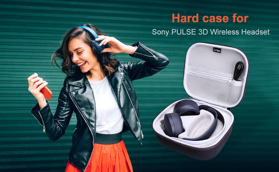 Headphone Case for Sony PULSE 3D Wireless Headset - Protective Storage Bag for Gaming Headphone(case only!)