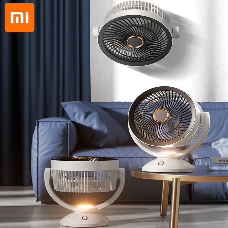 

Xiaomi's new circulating fan desktop, strong wind, silent tabletop fan, household multifunctional adjustable electric fan with u