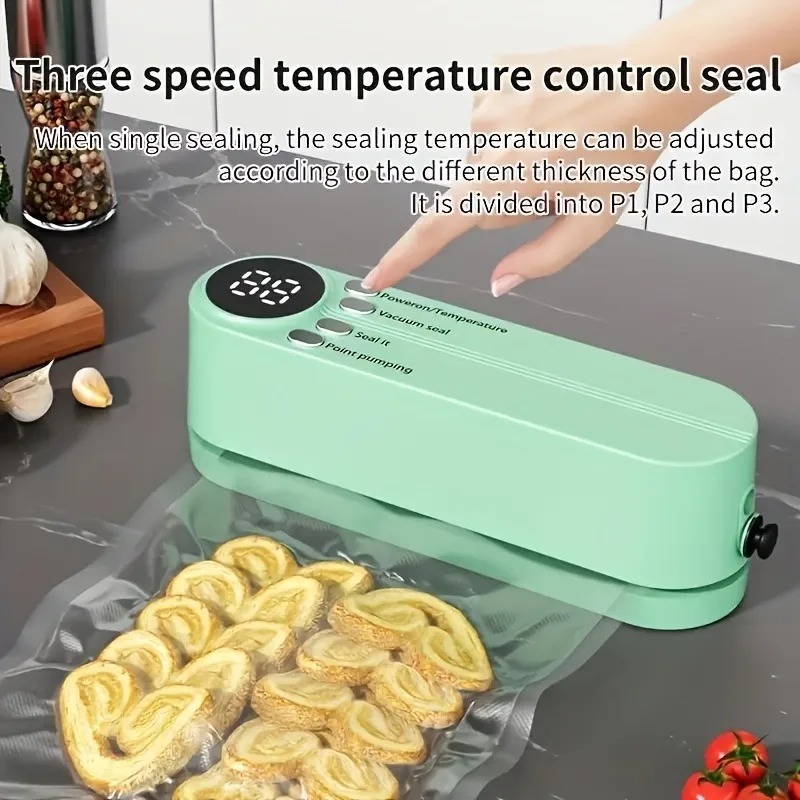 Compact USB Vacuum Sealing Machine Set for Food Preservation