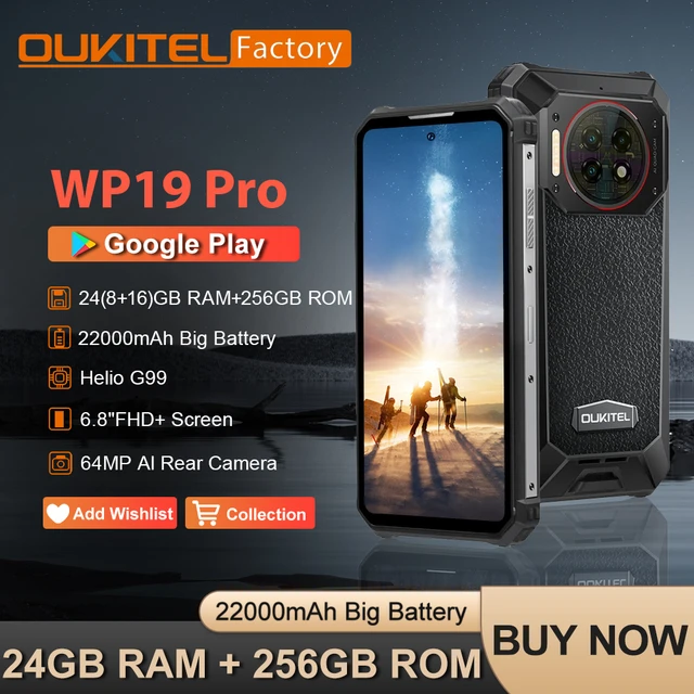 Oukitel WP19 Pro arrives with a 22000 mAh battery and a Helio G99 chipset