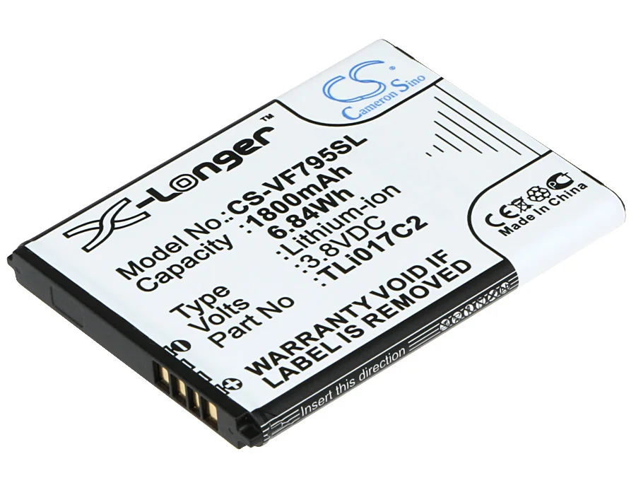 Batteria 1800Mah Tli017C2 Per Vodafone Smart Speed 6 Vf795 Vf-795