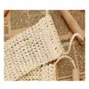 Rub Exfoliating Dead Skin Shower Towel Durable Skin Care Bath Towel Scrubber Sisal Back Strap Wooden Handle 4