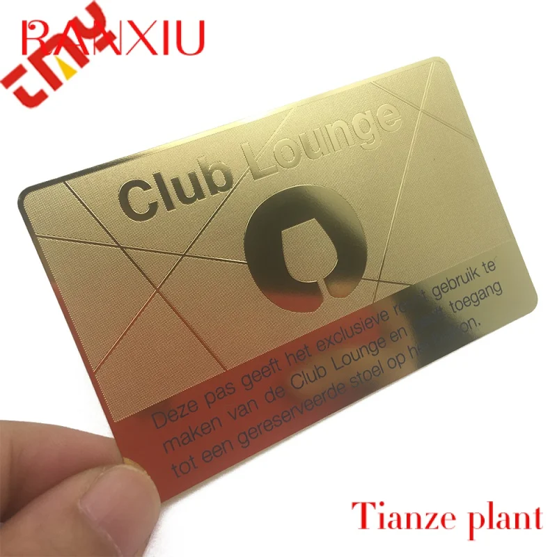 Custom Custo etal Hi Qlity u Letterprs Golden Credit Card Busins Card Printing Eed Digital Cuttig For Decoration