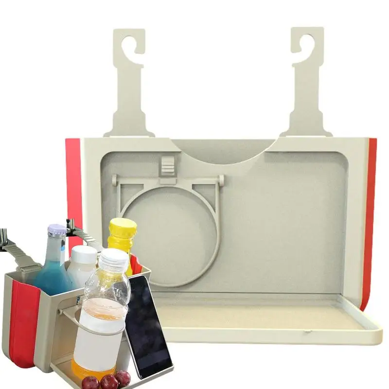 

Автомобильный мусорный бак для заднего сиденья, автомобильный водонепроницаемый органайзер для хранения, автомобильный органайзер для стаканов с водой, контейнер для закусок и салфеток