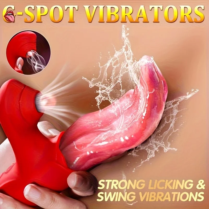 Realistische Lecken Zunge Saugen Rose Vibrator für Frauen Brustwarzen Stimulation der Klitoris Weibliche Masturbation Sex Spielzeug für Frauen