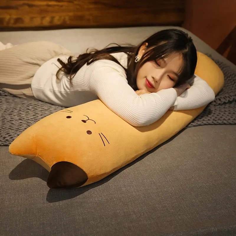 Kawaii Long Cat Loaf Pillow Plush (90cm) - Limited Edition