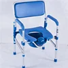 Home Care Manual chair height adults toilet portable Folding Commode Chair for elderly 1