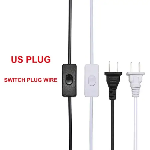 AC85-265V 660W 1.8m 3m 5m Electric Wire Lamp Switch Cable International Standard Power Cord With Switch Plug Copper Wire - Image 3