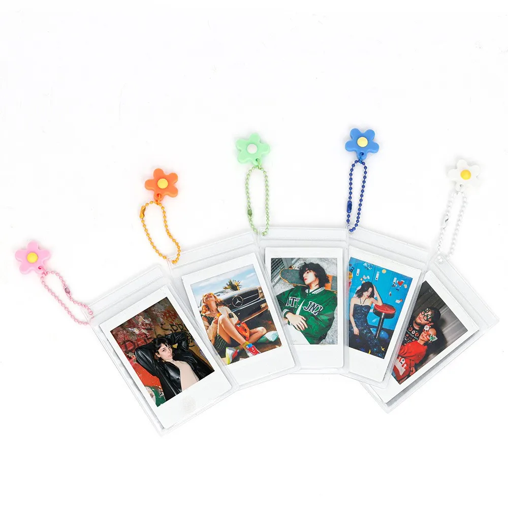 5pcs Transparent PVC Card Holder Portable Idol Photo