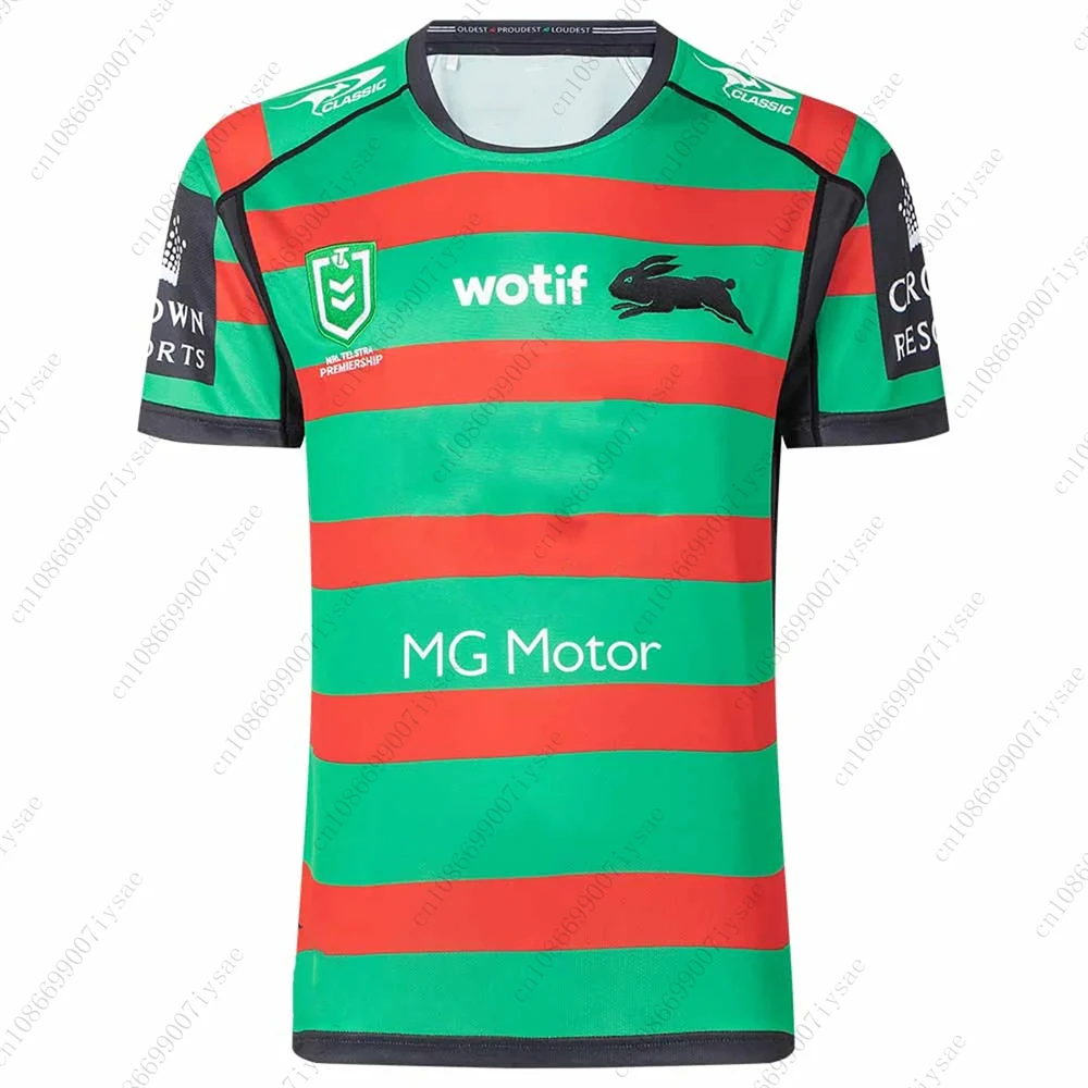 24/25 New Arrival Breathable Training Football Uniform Oversized For Adult&Kid Newest Summer Mens Rabbitohs Team Rugby Jersey 3