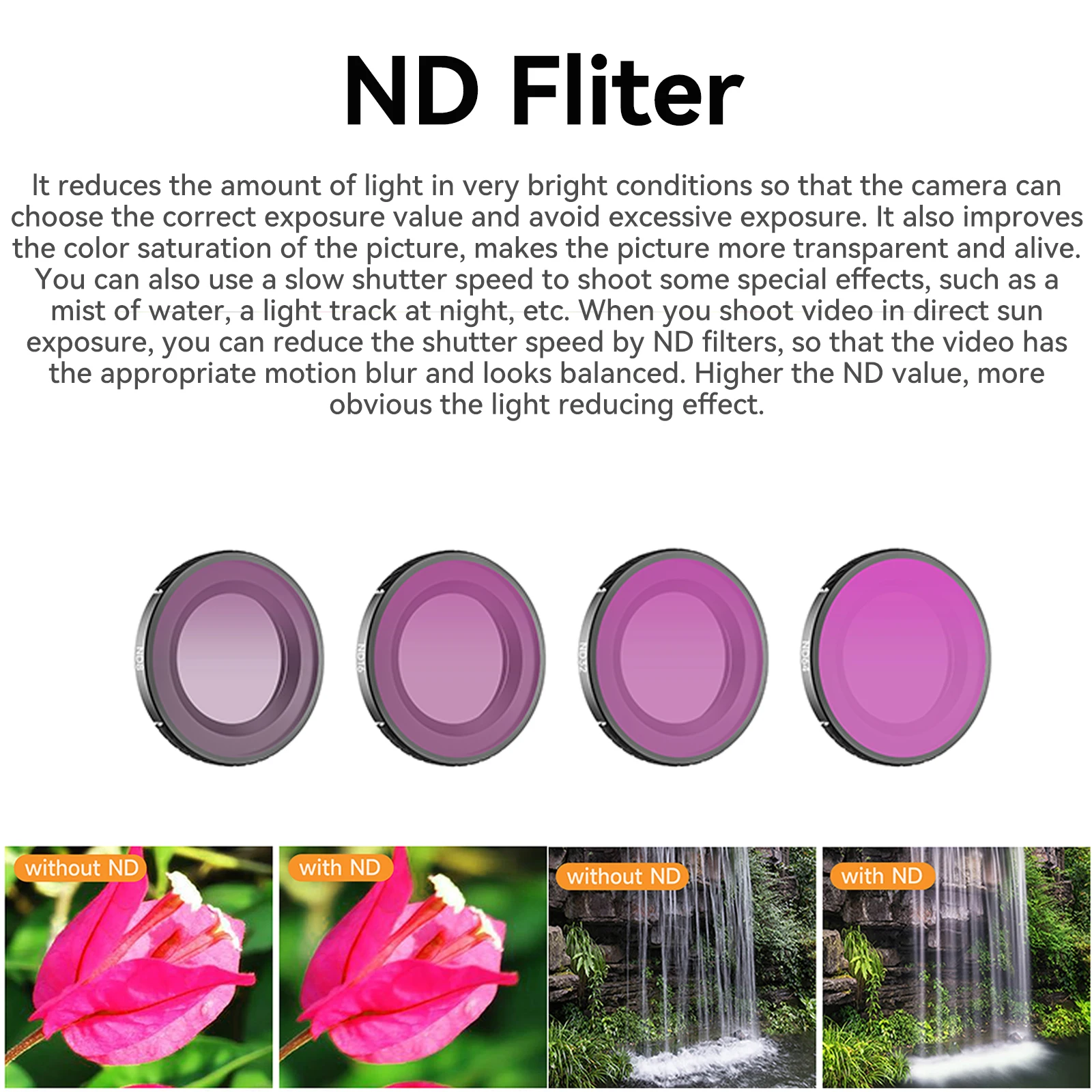 Filtres ND/CPL/MCUV pour DJI Mini 3 Pro - Lot de 6