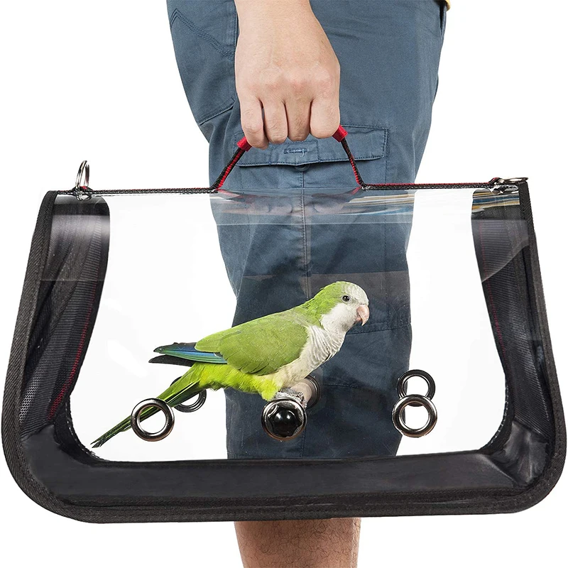 

Bird Carrier Bag Portable Pet Parrot Travel Cage Small Medium Breathable Sturdy