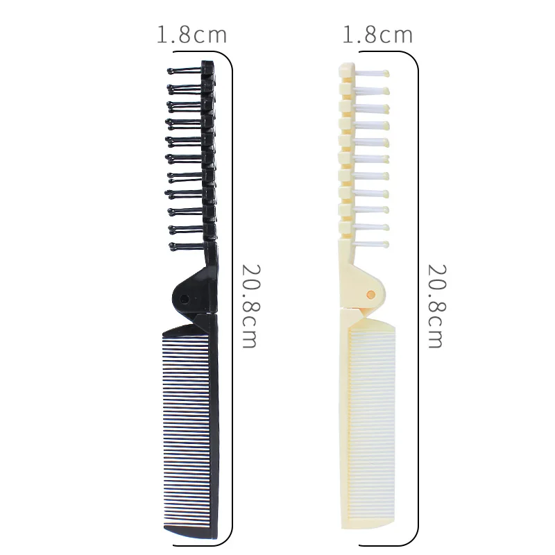 1pc Haar kämme für Bart Falt tasche Kamm Haar bürste Bart & Schnurrbart Bürsten für Männer Peine Para Barba Styling Tools 2 Farben