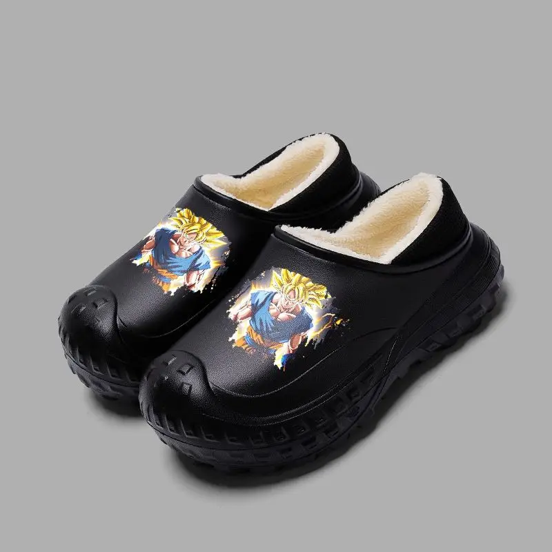 Dragon Ball Goku Baumwoll-Hausschuhe, neue Winter-Plüsch-warme Baumwollschuhe für Studenten, Paare, wasserdicht und schmutzabweisend, Geburtstagsgeschenk – Detail 7