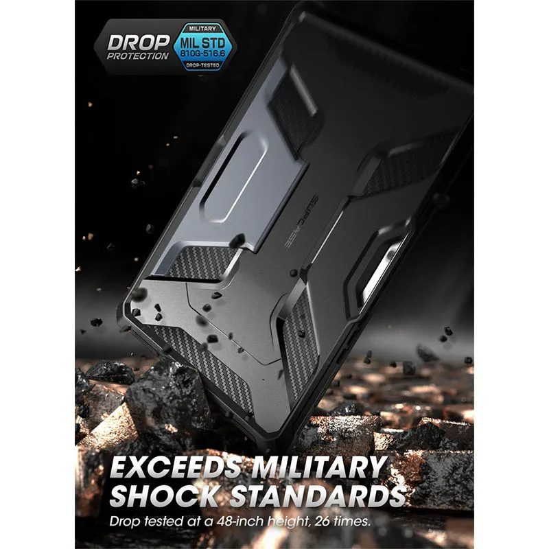 Supcase-capa Protetora Robusta para Microsoft Surface Pro Kickstand Embutido Compatível com Teclado de Capa tipo 2023 - Imagem 2