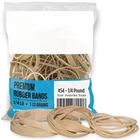 Size #54, various sizes, Everyday Rubber bands, Commercial Rubber bands - 1/4 pound bag 1
