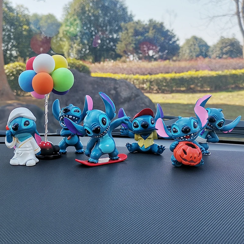 

Car interior Disney Stitch car interior decoration ornaments male and female doll car decoration cartoon high-end decoration