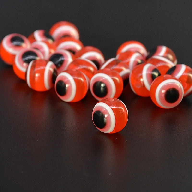 10Pcs Fish Eye Fishing Beads 4/5/6/8/10/12mm Mixed Color Luminous Carolina Rigs Taxes    Kit Bass  Tackle