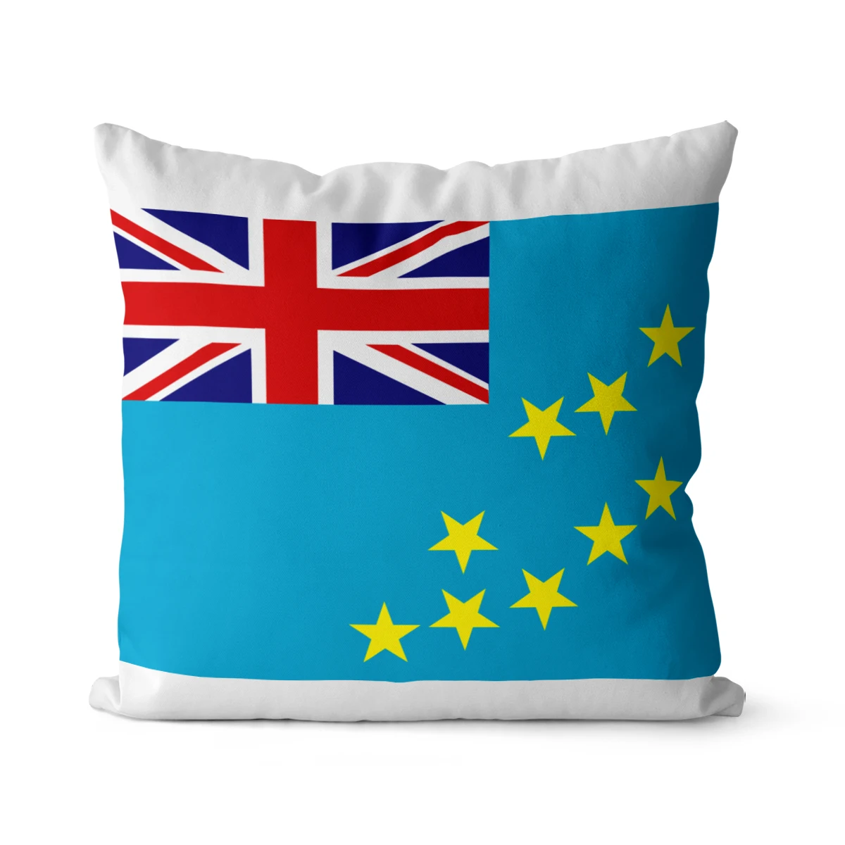

WUZIDREAM Home Decor Cushion Cover Tuvalu Flag Pillow Cover Decoration Pillow Case Decorative Throw Pillow Cover