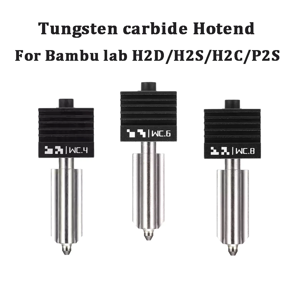 Für Bambu Lab Original Hotend H2C P2S Hotend H2S H2D Hotend Wolframkarbid 0,4/0,6/0,8mm Düse Hotend für P2S A1/A1 mini – Detail 1