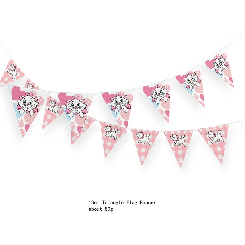 Marie Cat Disposable Party Supplies Foil Balloon Cup Plate Baby Shower Disney The AristoCats Decoration