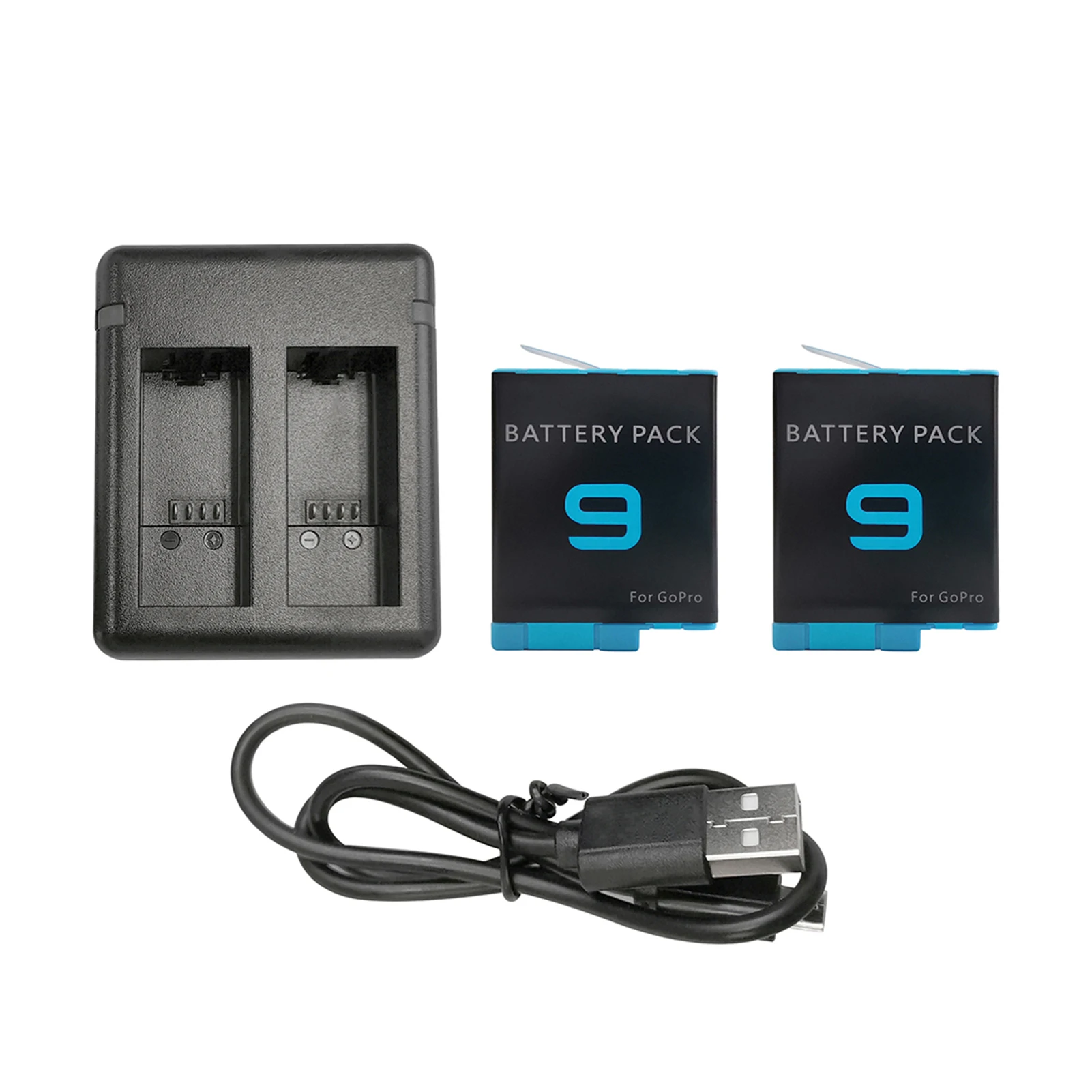 

Портативная станция аксессуары для док-камер микро-USB безопасность двойной способ зарядное устройство ABS Многофункциональная Защита Hero 9