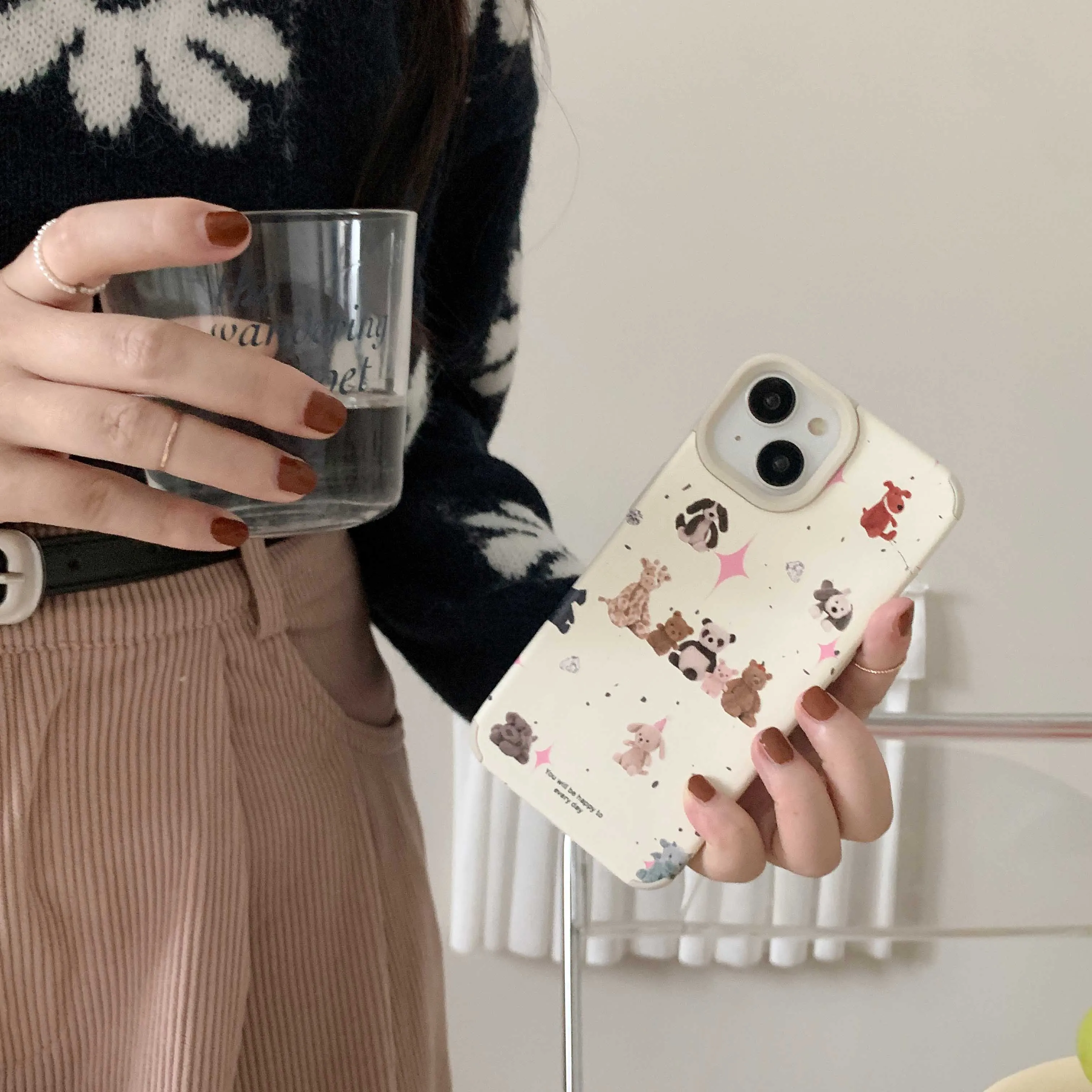 Cartoon Dog Bear iPhone Case