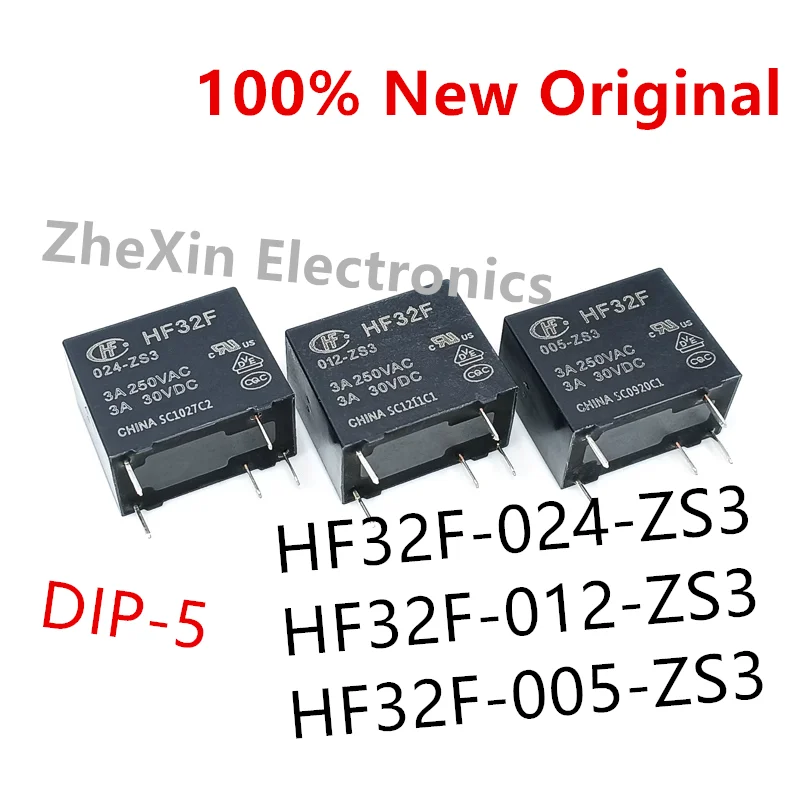

10PCS/Lot HF32F-024-ZS3 、HF32F-012-ZS3 、HF32F-005-ZS3 New Original Power Relay HF32F/012-ZS3 、HF32F/005-ZS3 、HF32F/024-ZS3