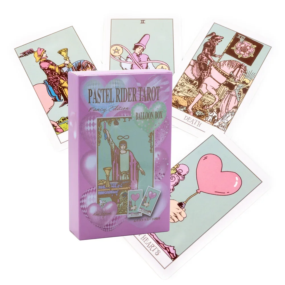 12*7Cm Creative Pastel Rider Tarocchi No E Book Mazzi Femminili Gioco Da Tavolo Prophesy Tarocchi Carte Oracle