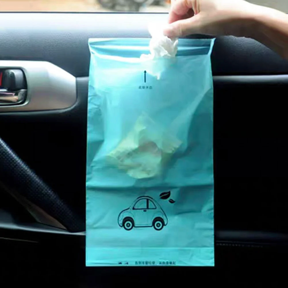 50Pcs Disposable Vomit Bags Self Adhesive Car Airplane Cleaning Wastes Storage