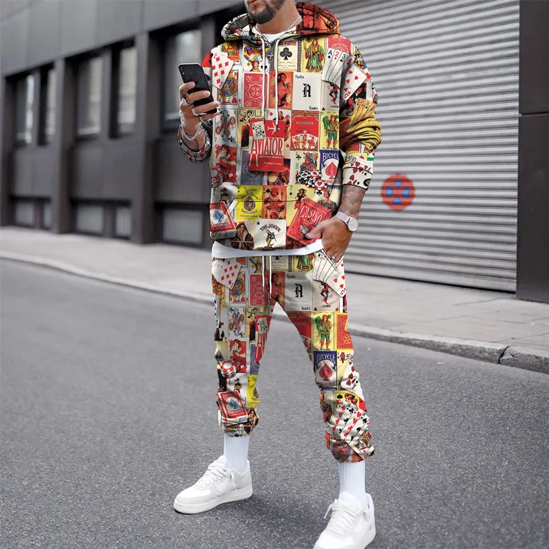 Spring Autumn Men 2 Piece Suit 3D Printed Jogging Outfits Oversized Sports  Set Casual Streetwear Fashion US Highway 66 Pant Sets - AliExpress