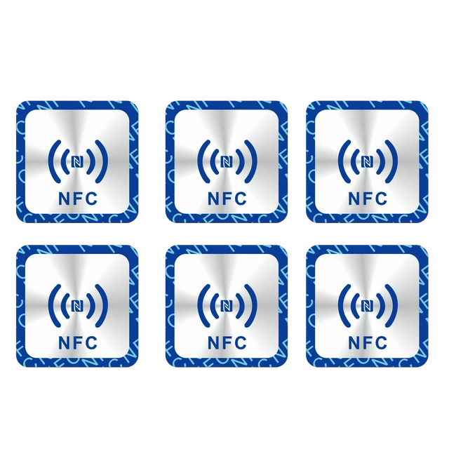 Pegatinas NFC impermeables de Material PET para todos los teléfonos,  etiquetas adhesivas inteligentes Ntag213, envío directo, 1 unidad -  AliExpress