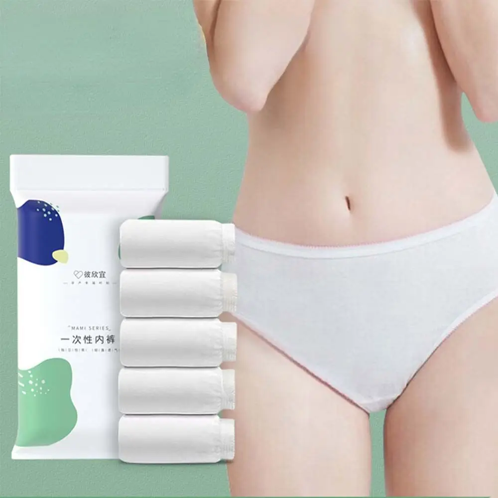 Prenatal Briefs Pure cotton 5pcs Maternity Underwear Women's  Disposable Panties Postpartum Underpants Maternity Intimates