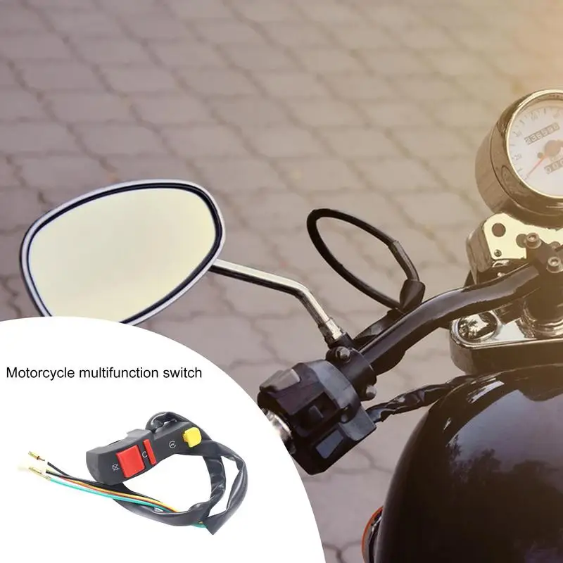 

Motorcycle Atv Handlebar Switch New ON/OFF Push Button Universal Modified Flameout Fan Start Headlight Control Switch For Bikes