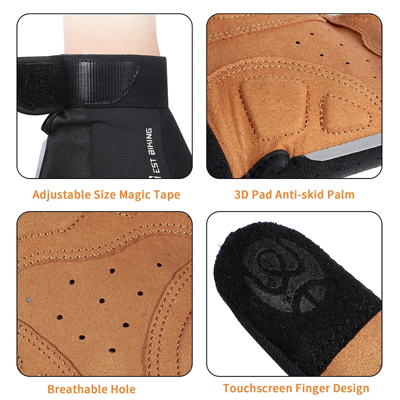 WEST RADFAHREN Radfahren Handschuhe Atmungsaktive Voll Finger Handschuhe MTB Fahrrad Sport Handschuhe Männer Frauen Frühling Herbst Gym Motorrad Handschuhe – Detail 11