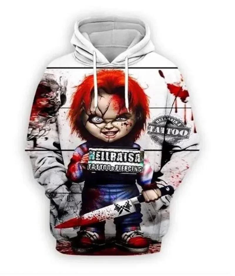 New Men/Womens Horror Movie Chucky Funny 3D Print Fashion Tracksuits Crewneck hoodie Joggers Pants + Hoodies TZ022 3