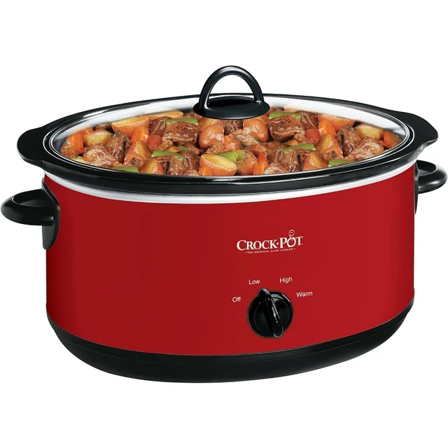 Crock-Pot Large 8 Quart Oval Manual Slow Cooker and Food Warmer