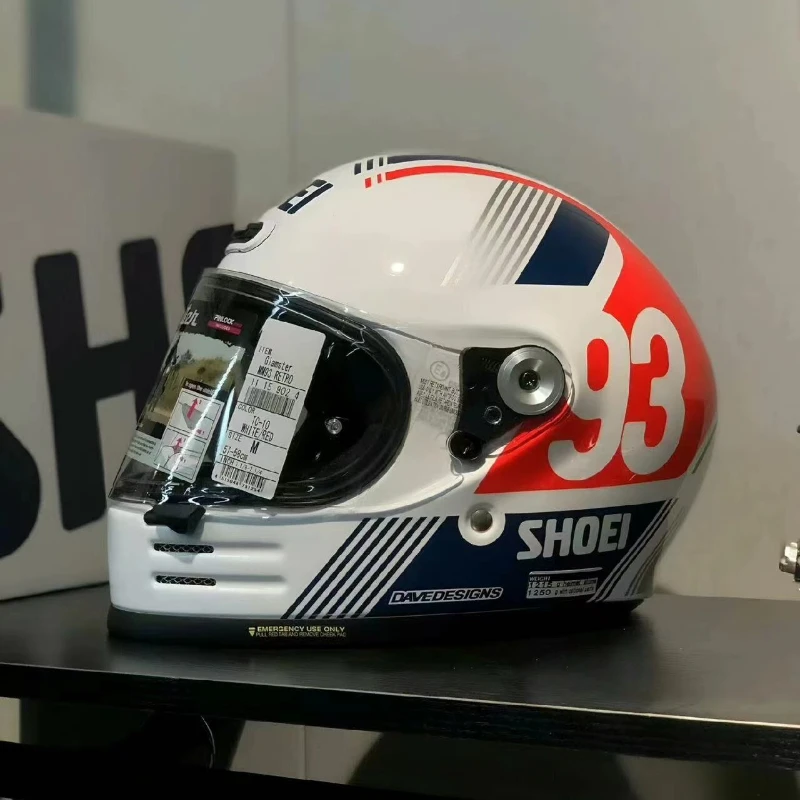 Shoei Glamster 06 93 Retro TC-10 Motorcycle Helmet Retro Cruise