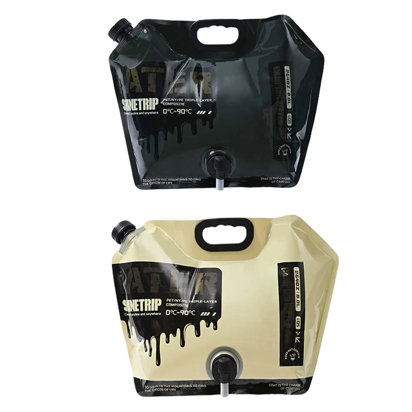 

Складываемый контейнер для воды складная сумка для хранения воды, экстренный водяной кувшин, герметичный резервуар для воды для Путешествий, Походов