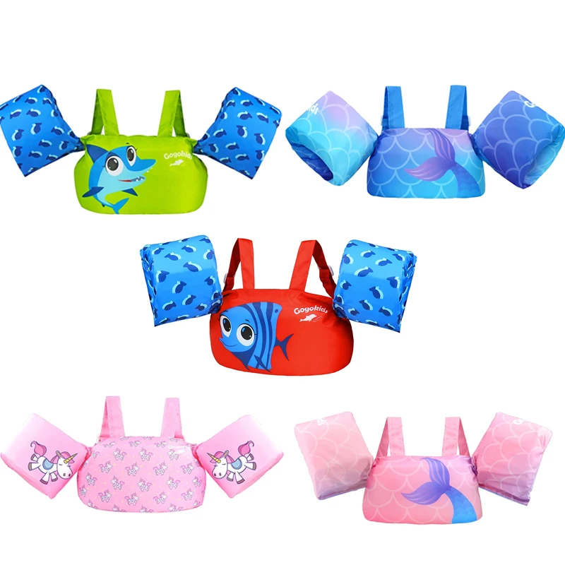 Baby Float Cartoon Arm Sleeve Life Jacket Swimsuit Swimming Training Floating Pool Float Arm Vest Life Jacket